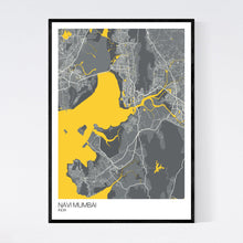 Load image into Gallery viewer, Navi Mumbai City Map Print
