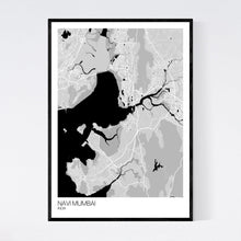 Load image into Gallery viewer, Navi Mumbai City Map Print