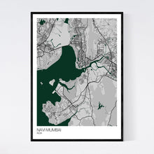 Load image into Gallery viewer, Navi Mumbai City Map Print