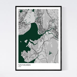 Navi Mumbai City Map Print
