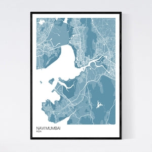 Navi Mumbai City Map Print