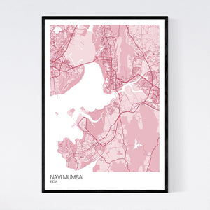 Navi Mumbai City Map Print