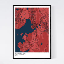 Load image into Gallery viewer, Navi Mumbai City Map Print