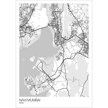 Load image into Gallery viewer, Map of Navi Mumbai, India