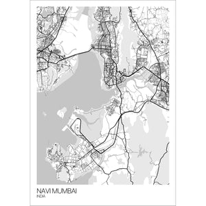 Map of Navi Mumbai, India