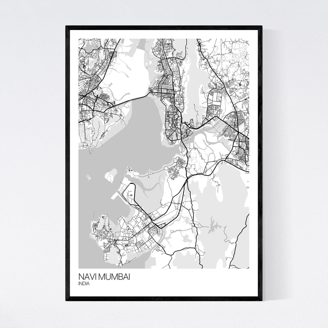 Map of Navi Mumbai, India