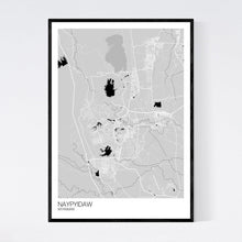Load image into Gallery viewer, Naypyidaw City Map Print