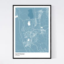 Load image into Gallery viewer, Naypyidaw City Map Print