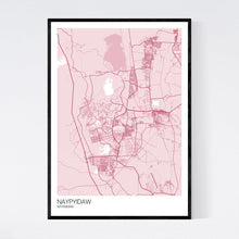 Load image into Gallery viewer, Naypyidaw City Map Print