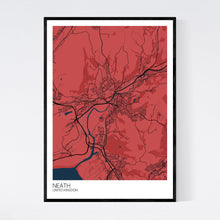 Load image into Gallery viewer, Neath City Map Print