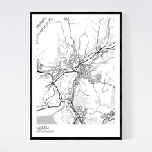 Load image into Gallery viewer, Neath City Map Print