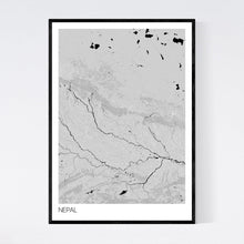 Load image into Gallery viewer, Map of Nepal, 