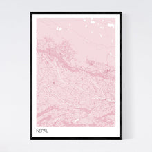 Load image into Gallery viewer, Nepal Country Map Print