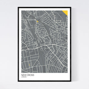 Map of New Cross, London