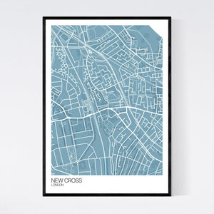 New Cross Neighbourhood Map Print