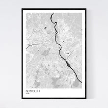Load image into Gallery viewer, New Delhi City Map Print