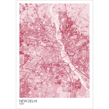 Load image into Gallery viewer, Map of New Delhi, India