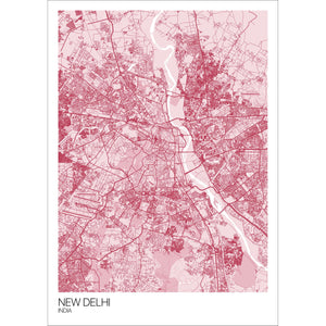 Map of New Delhi, India
