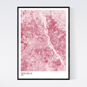 Map of New Delhi, India