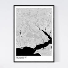 Load image into Gallery viewer, New Forest Region Map Print