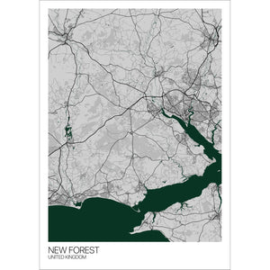 Map of New Forest, United Kingdom