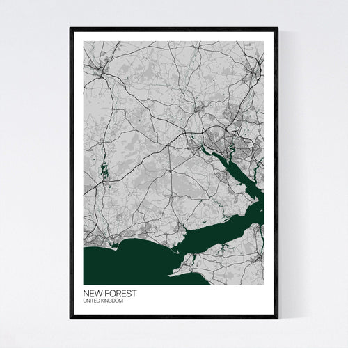 Map of New Forest, United Kingdom