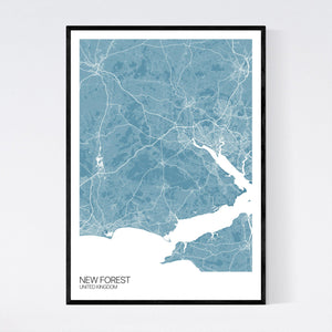 New Forest Region Map Print