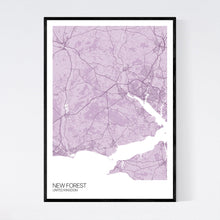 Load image into Gallery viewer, New Forest Region Map Print