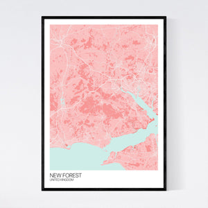 New Forest Region Map Print