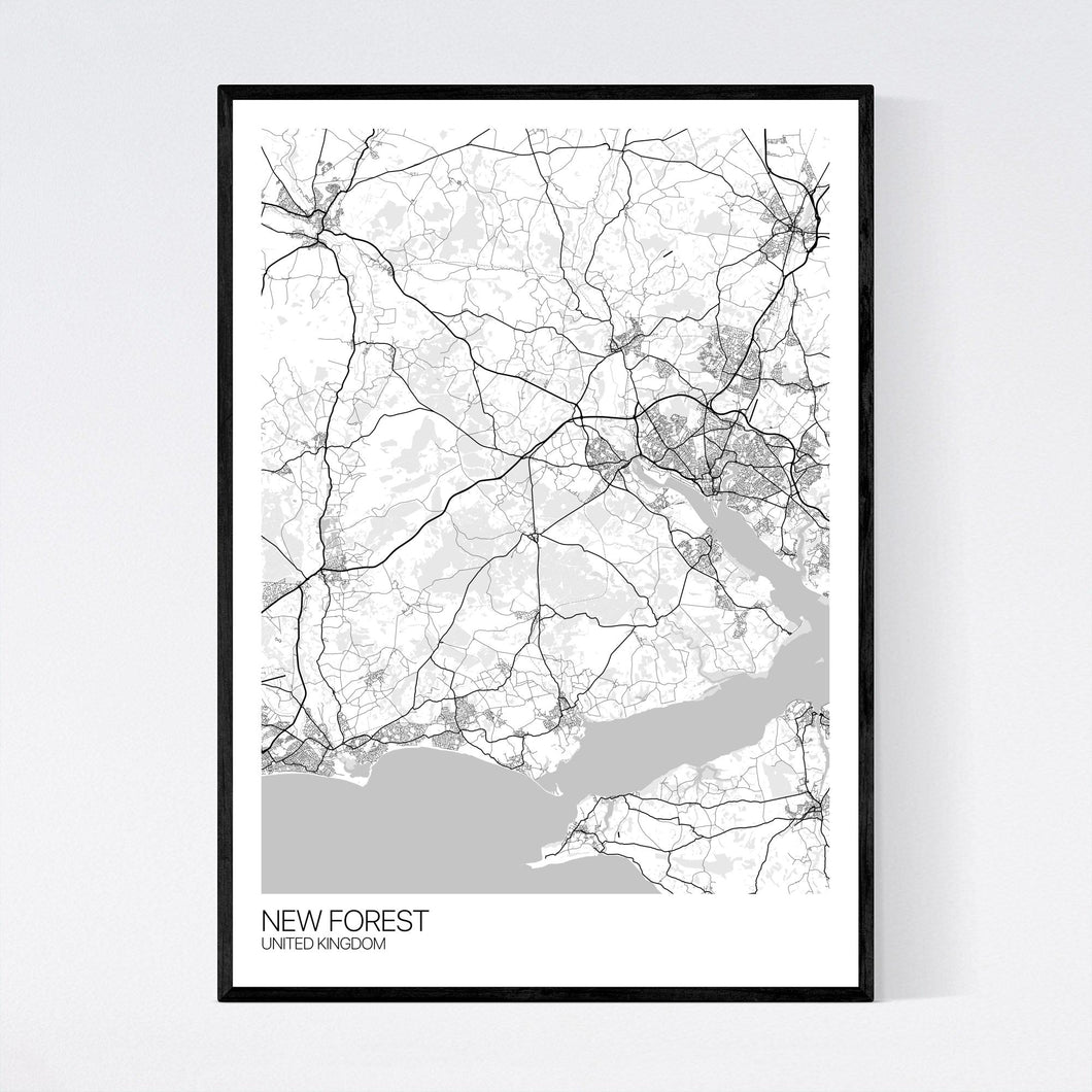 New Forest Region Map Print