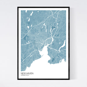 New Haven City Map Print