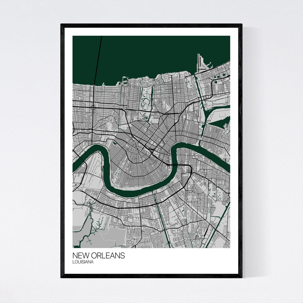Map of New Orleans, Louisiana