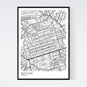 Map of New Town, Edinburgh