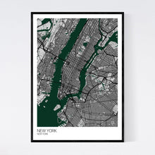 Load image into Gallery viewer, New York City Map Print