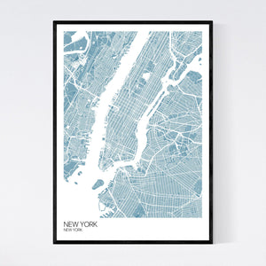 New York City Map Print