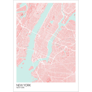 Map of New York, New York