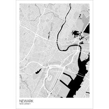 Load image into Gallery viewer, Map of Newark, New Jersey