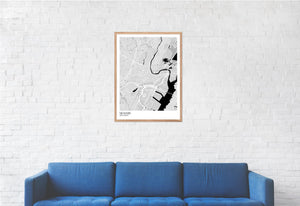 Map of Newark, New Jersey