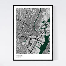 Load image into Gallery viewer, Newark City Map Print