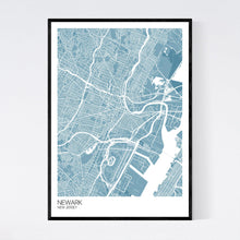 Load image into Gallery viewer, Newark City Map Print