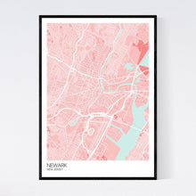 Load image into Gallery viewer, Newark City Map Print