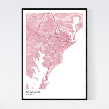 Load image into Gallery viewer, Newcastle City Map Print