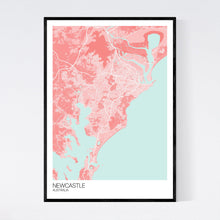 Load image into Gallery viewer, Newcastle City Map Print