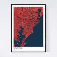 Load image into Gallery viewer, Newcastle City Map Print