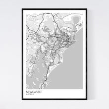 Load image into Gallery viewer, Newcastle City Map Print