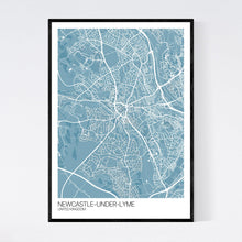 Load image into Gallery viewer, Newcastle-under-Lyme City Map Print