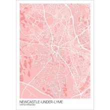 Load image into Gallery viewer, Map of Newcastle-under-Lyme, United Kingdom
