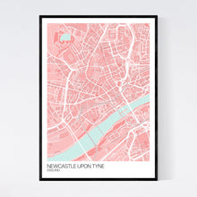 Load image into Gallery viewer, Newcastle City Centre City Map Print