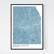 Load image into Gallery viewer, Newcastle upon Tyne City Map Print