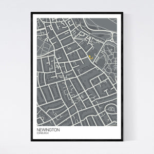 Newington Neighbourhood Map Print